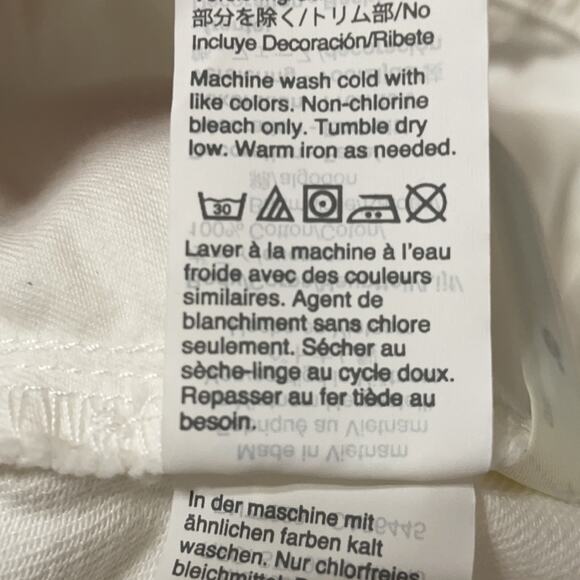 MADEWELL White Rigid Denim A-Line Skirt Size 32 NWT - Picture 11 of 11